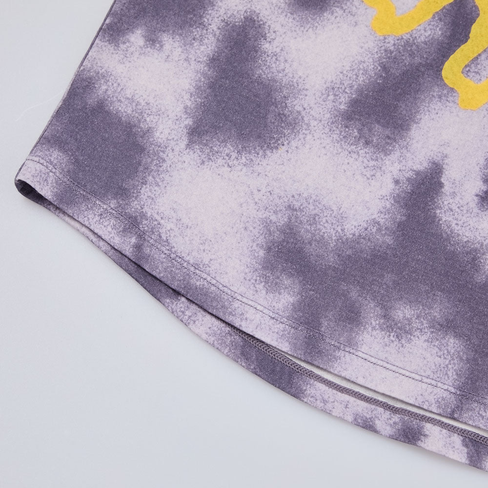 Graphic Tie-Dye Short-Merino Wool Sleeve Tee
