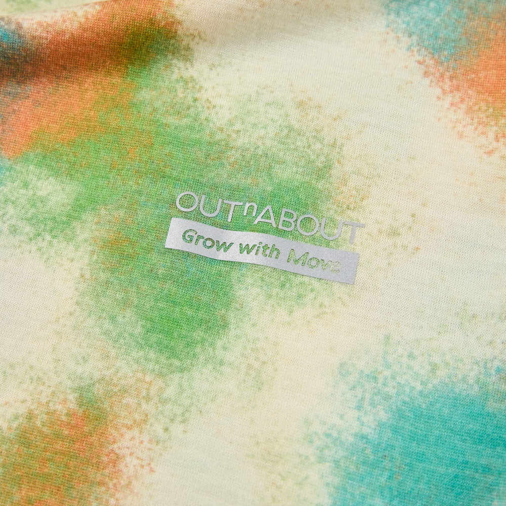 Graphic Tie-Dye Short-Merino Wool Sleeve Tee