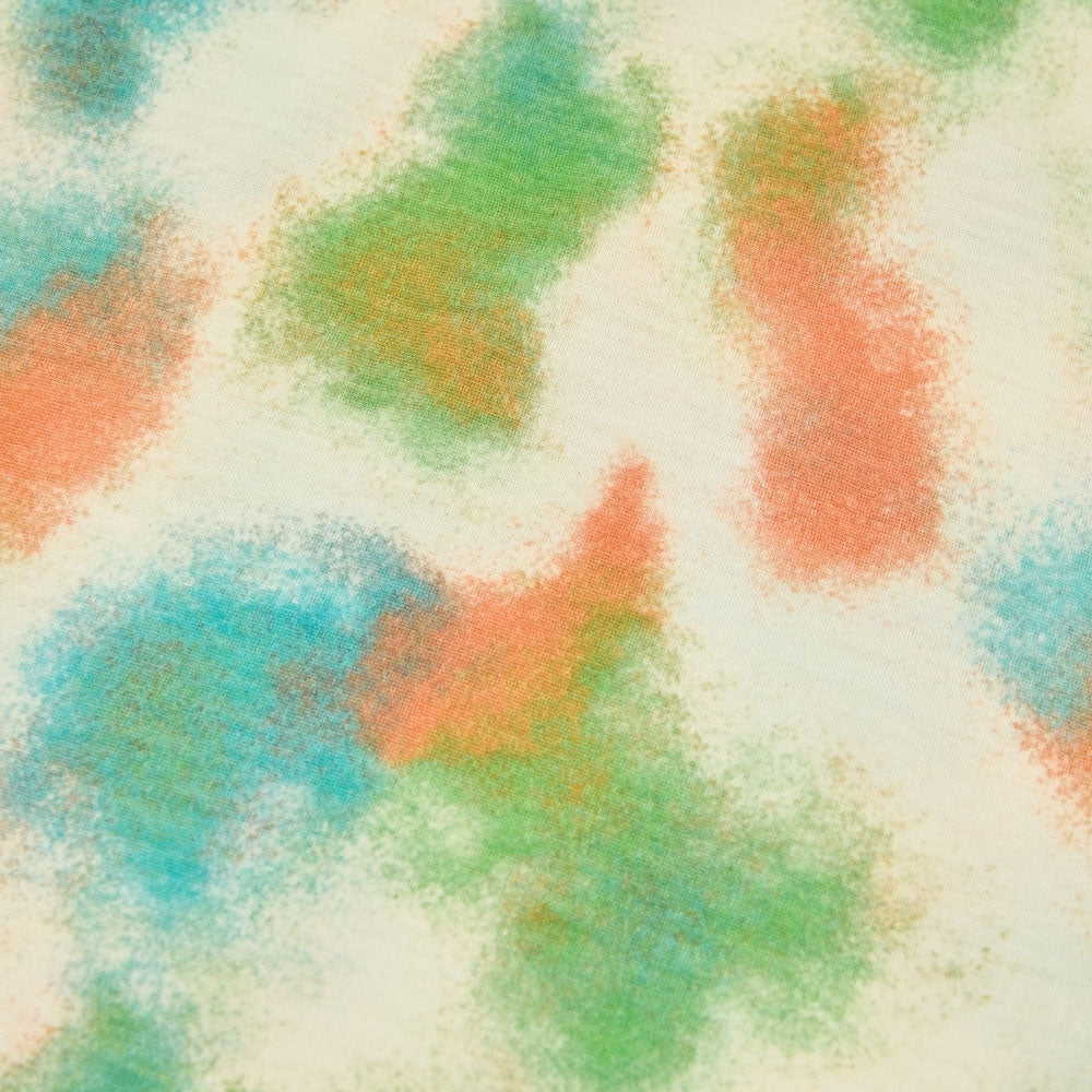 Graphic Tie-Dye Short-Merino Wool Sleeve Tee