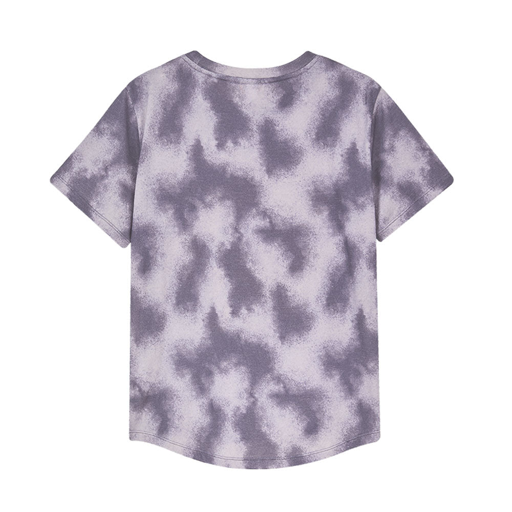 Graphic Tie-Dye Short-Merino Wool Sleeve Tee