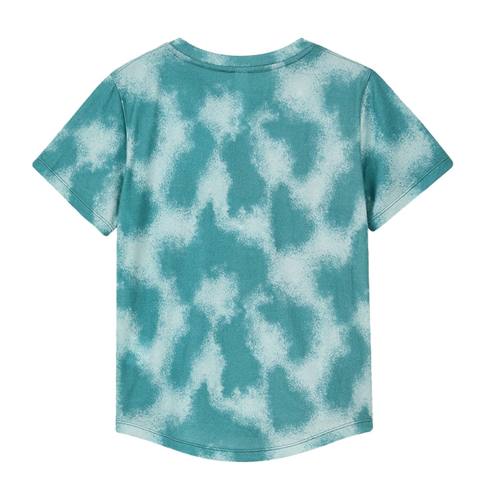 Graphic Tie-Dye Short-Merino Wool Sleeve Tee