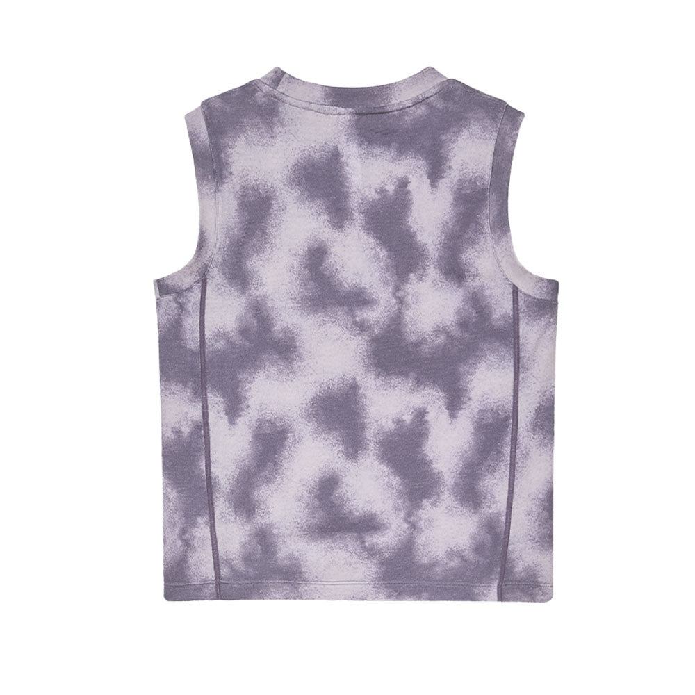 Graphic Tie-Dye Wool Vest