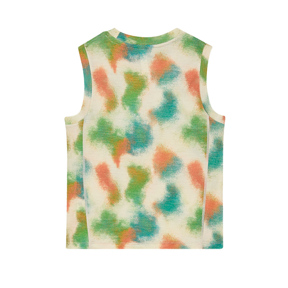 Graphic Tie-Dye Wool Vest