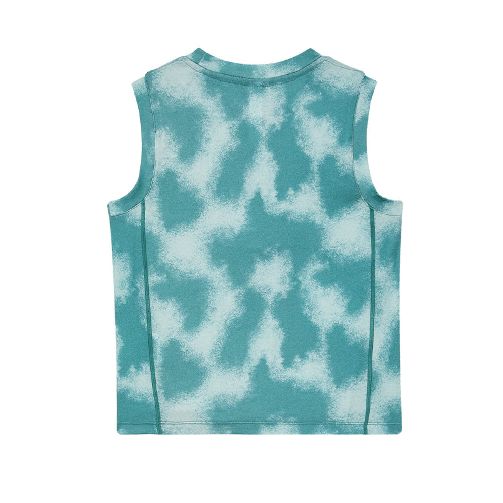Graphic Tie-Dye Wool Vest