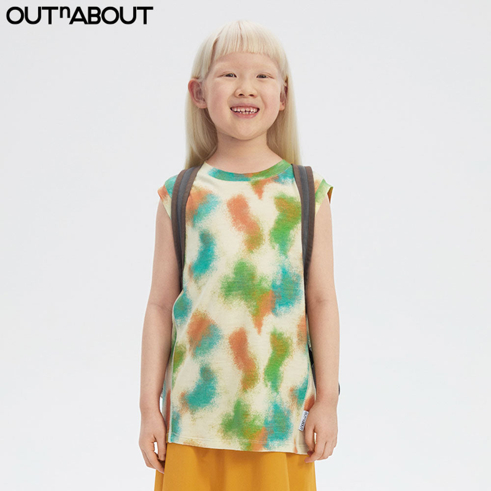 Graphic Tie-Dye Wool Vest