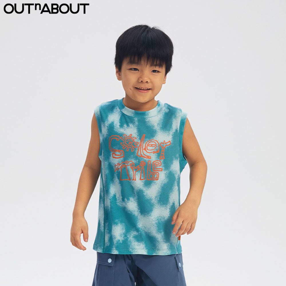 Graphic Tie-Dye Wool Vest