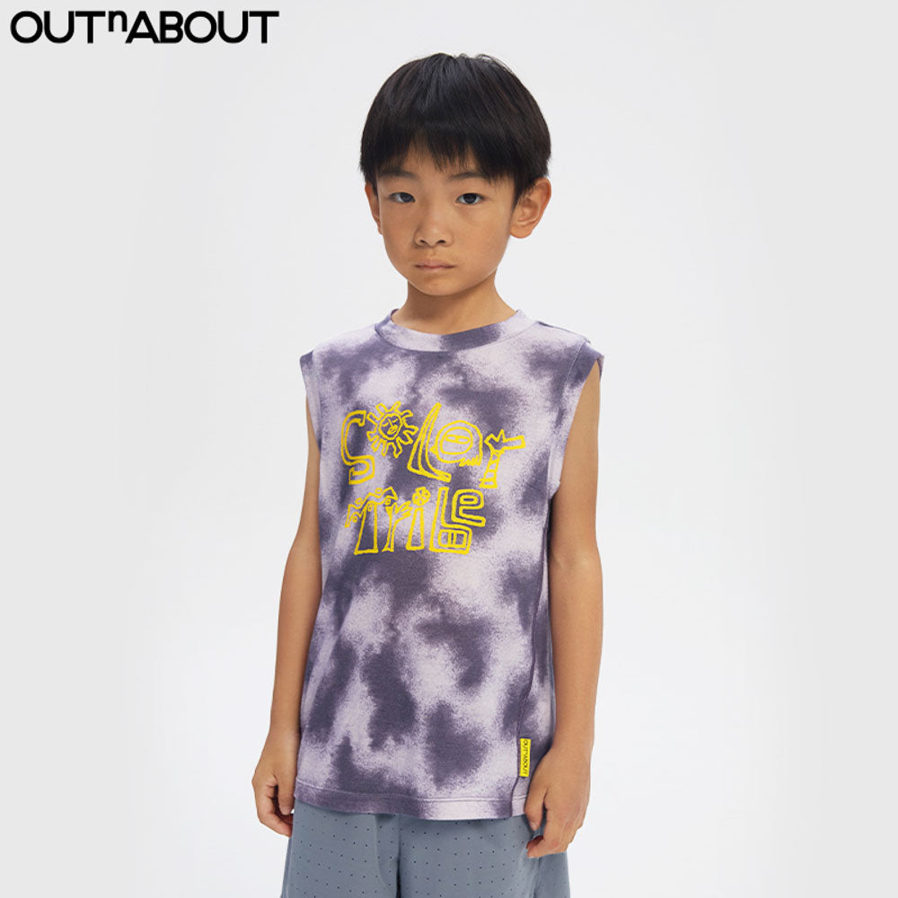 Graphic Tie-Dye Wool Vest