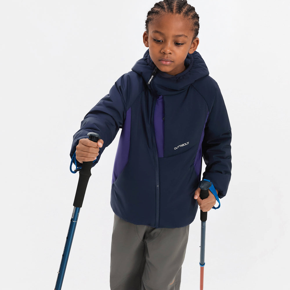 Kids Primaloft Golden Reversible Hooded Jacket