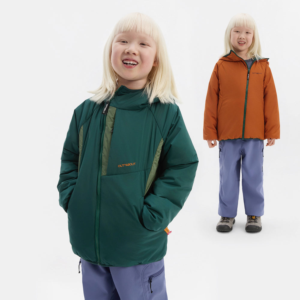 Kids Primaloft Golden Reversible Hooded Jacket